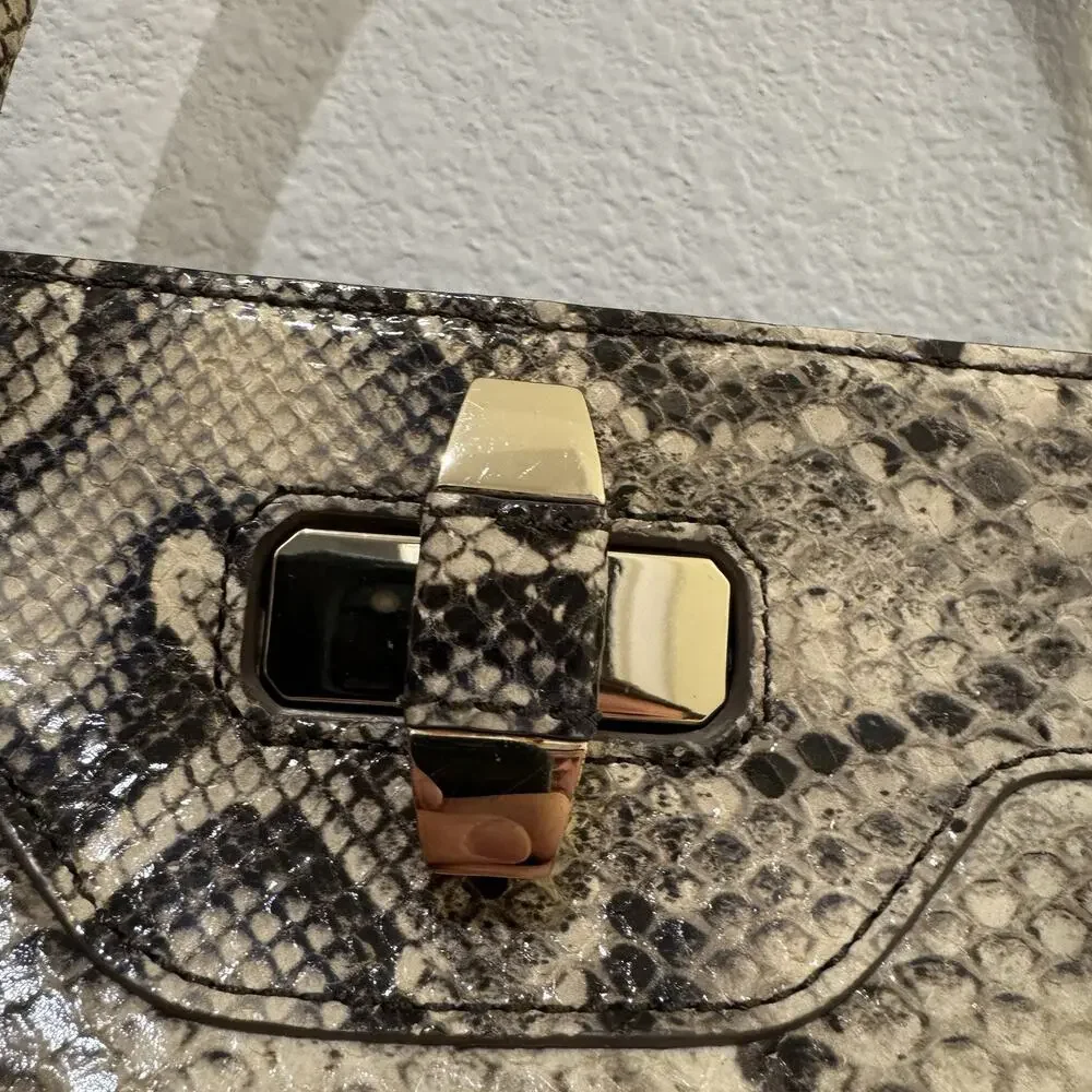 Tory Burch Women Bag Snake Pattern Python Shoulder LTD EDT Munich 2013 RARE
